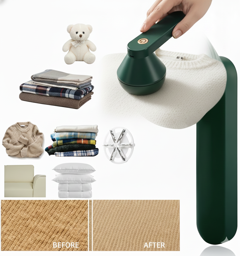 Rechargeable Lint Remover | Electric Fabric Shaver for Clothes, Sweaters & Upholstery | Portable & Powerful