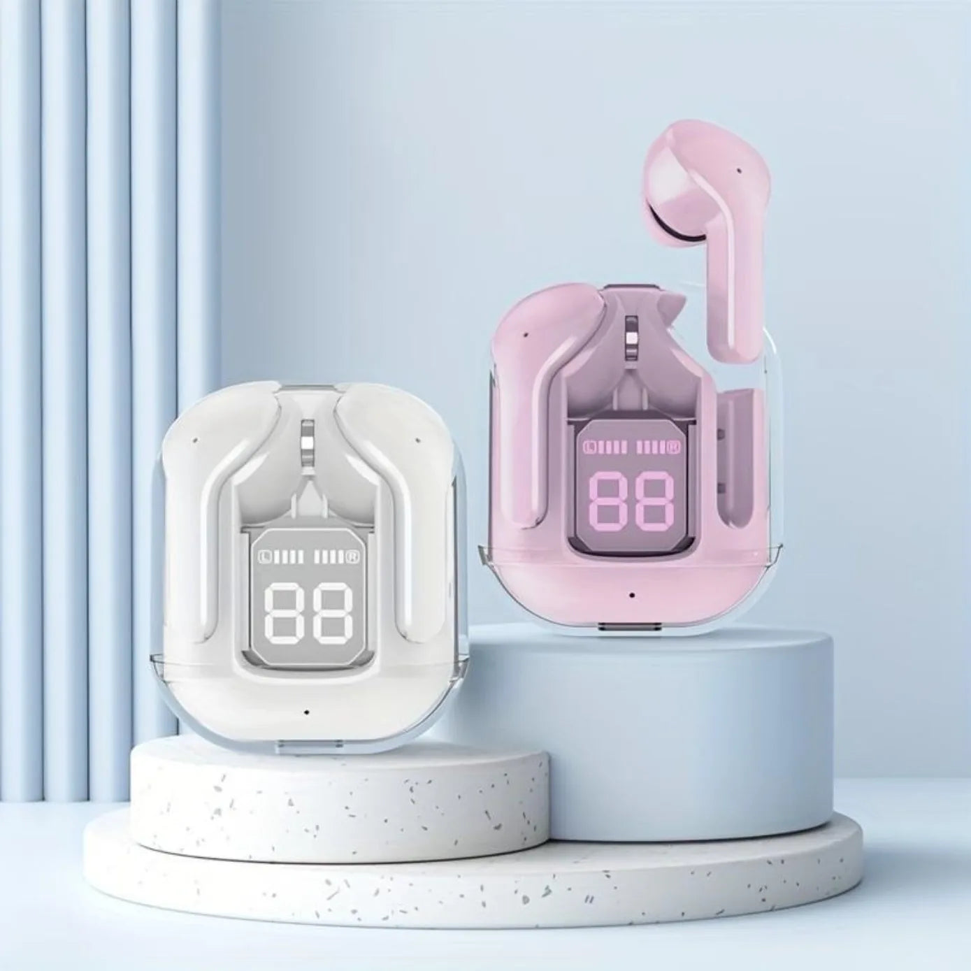 Bluetooth Touch Earbuds – Noise Reduction, Waterproof