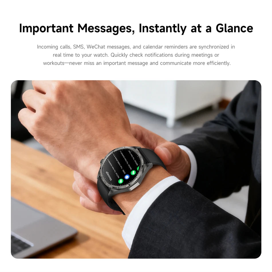 New Watch GT6 Smart Watch Men HD AMOLED Screen GPS Track Always Show Time Waterproof Heart Rate Bluetooth Call Sports Smartwatch