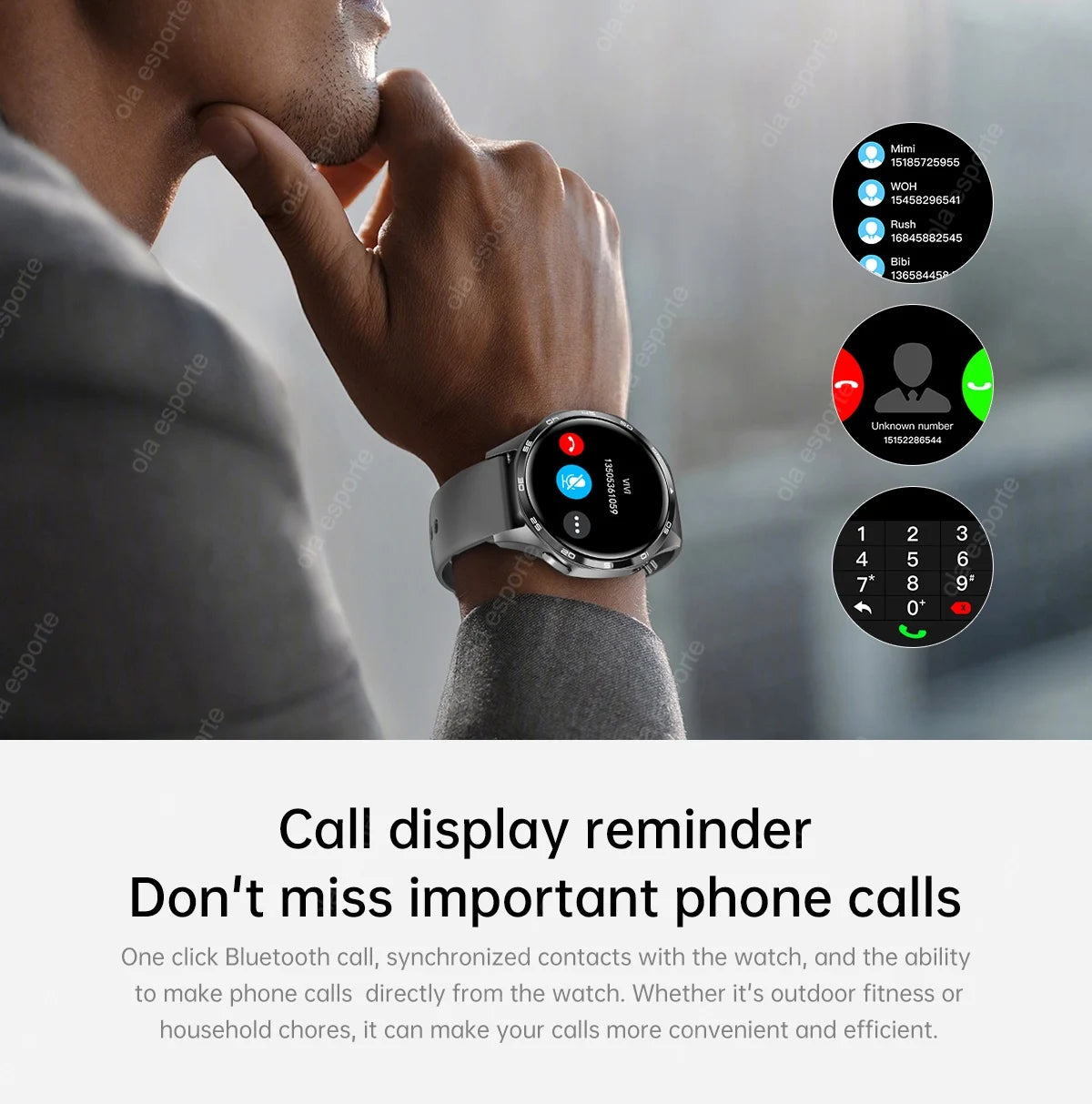 2025 New GT5 Pro GPS Track Smart Watch Men 360*360 AMOLED Screen NFC BT Call Waterproof Health Monitor Man Smartwatches IOS