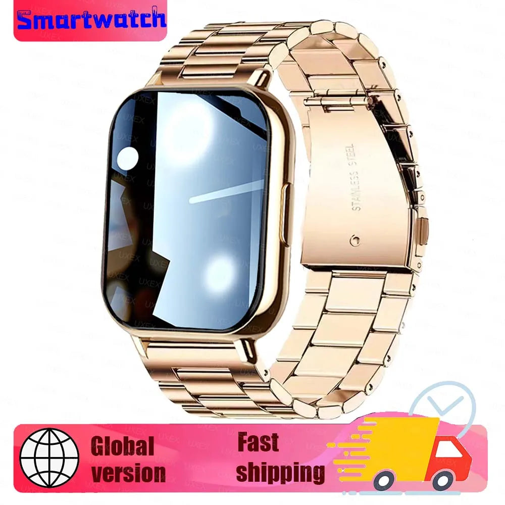 Ladies Men New 1.83" Smart Watch HD Full Screen Ultra Wireless Call Show Time Call Reminder Custom Photo Watches For Android Ios