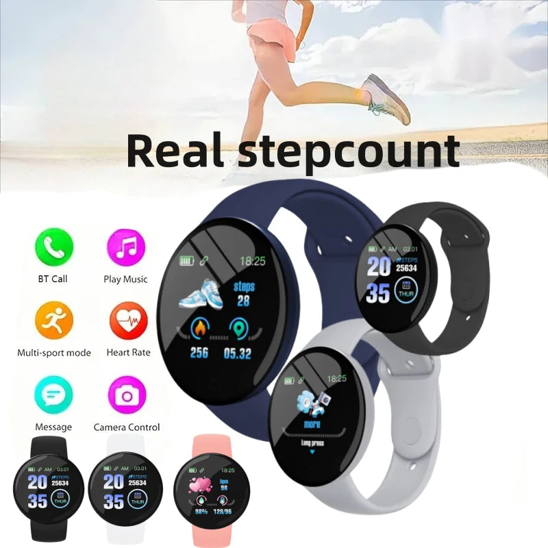 D18 Smart Watch Men and Women Sports Smart Bracelet LED B41 Smartwatch Waterproof Smart Touch Screen Bracelet Smartband 2025 New