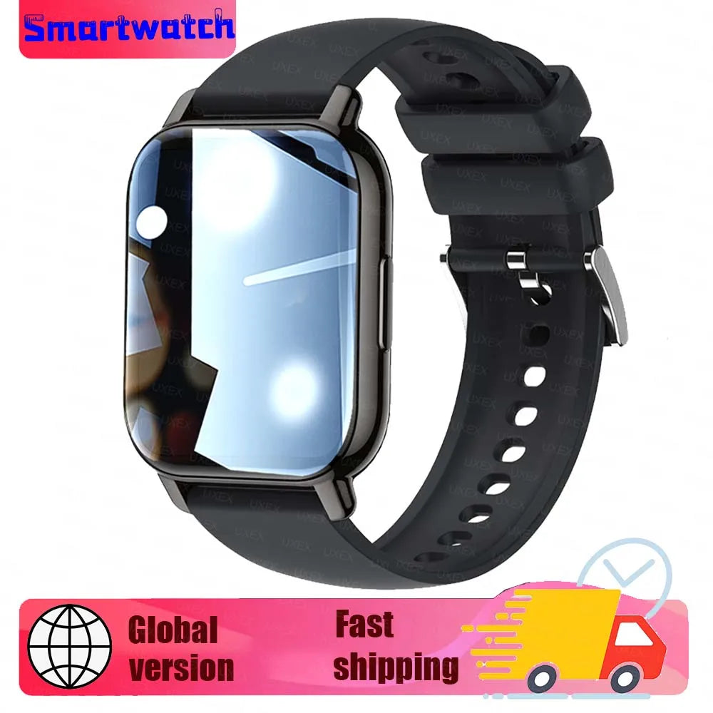 Ladies Men New 1.83" Smart Watch HD Full Screen Ultra Wireless Call Show Time Call Reminder Custom Photo Watches For Android Ios