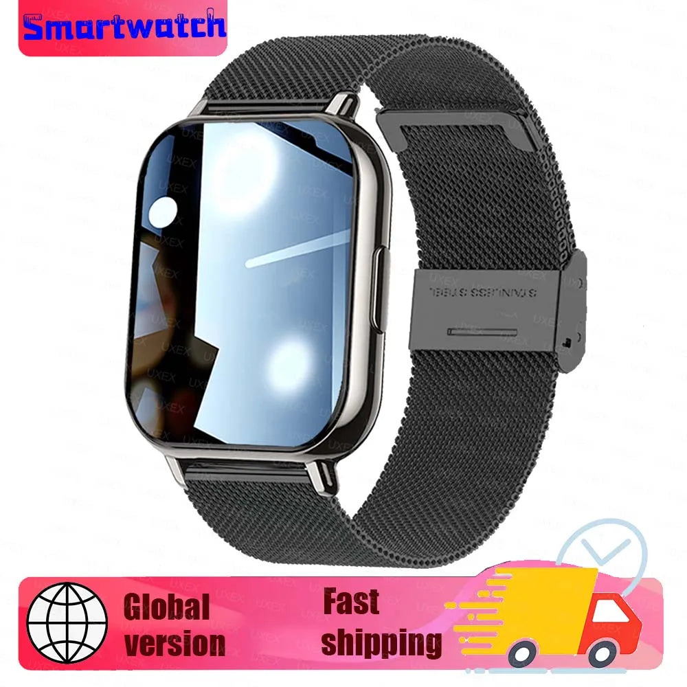 Ladies Men New 1.83" Smart Watch HD Full Screen Ultra Wireless Call Show Time Call Reminder Custom Photo Watches For Android Ios
