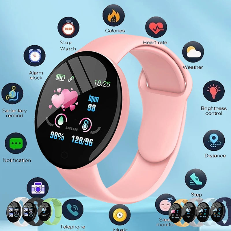 D18 Smart Watch Men and Women Sports Smart Bracelet LED B41 Smartwatch Waterproof Smart Touch Screen Bracelet Smartband 2025 New