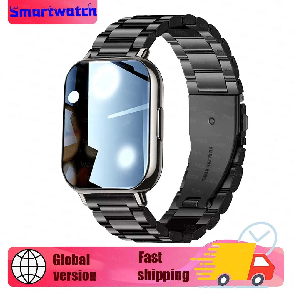 Ladies Men New 1.83" Smart Watch HD Full Screen Ultra Wireless Call Show Time Call Reminder Custom Photo Watches For Android Ios