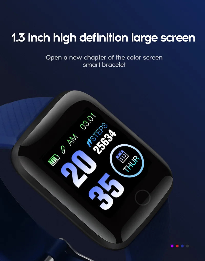 New 116plus Smartwatch Bracelet Waterproof With smart watch blood pressure Sleep Monitor Heart Rate Monitor And Fitness Features