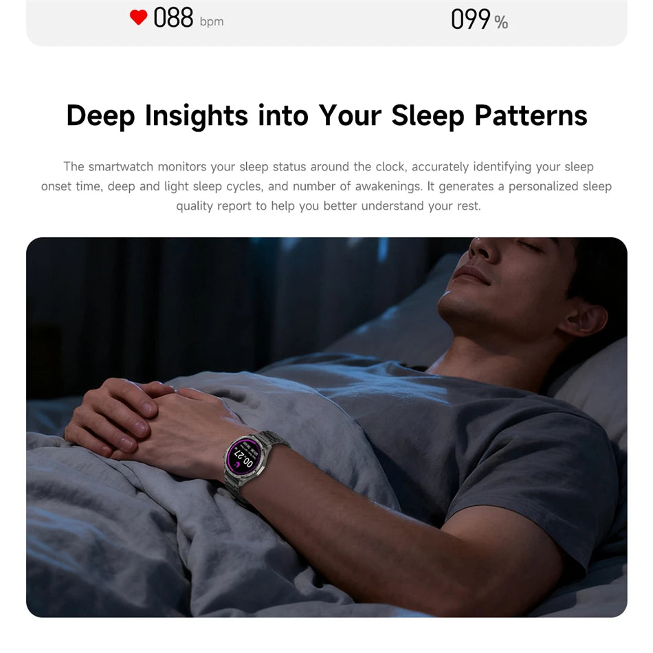 New Watch GT6 Smart Watch Men HD AMOLED Screen GPS Track Always Show Time Waterproof Heart Rate Bluetooth Call Sports Smartwatch