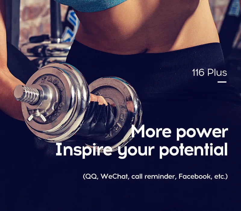 New 116plus Smartwatch Bracelet Waterproof With smart watch blood pressure Sleep Monitor Heart Rate Monitor And Fitness Features