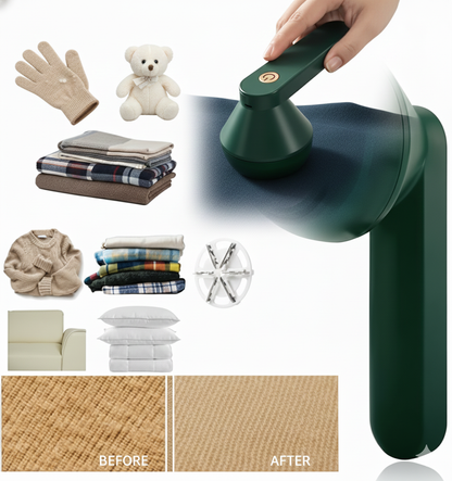 Rechargeable Lint Remover | Electric Fabric Shaver for Clothes, Sweaters &amp; Upholstery | Portable &amp; Powerful