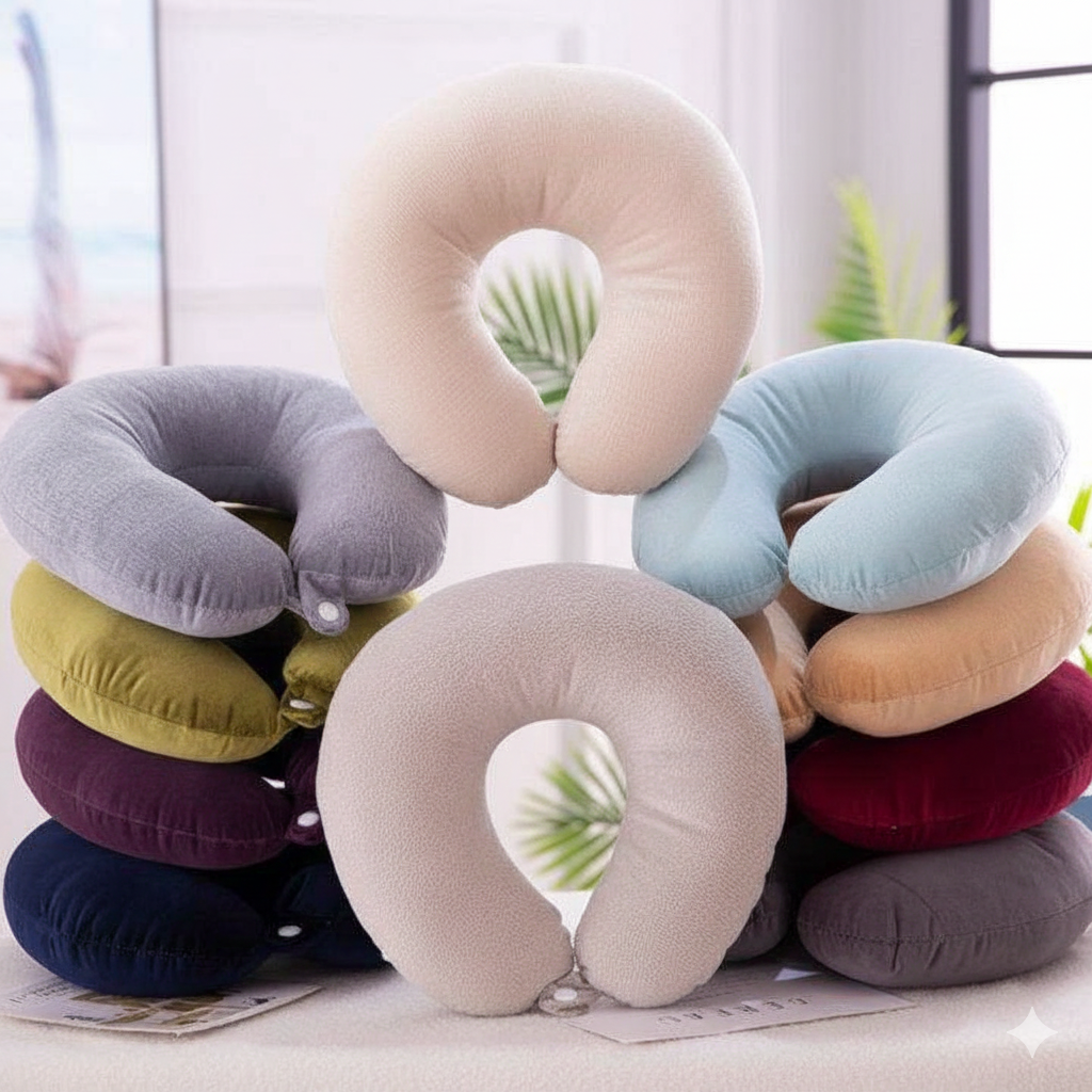 U-Shaped Travel Neck Pillow | Soft Support Cushion for Car, Plane &amp; Long Journeys