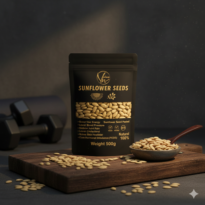 Sunflower Seeds  – 100% Natural, Protein &amp; Fiber-Rich Snack | Healthy Fats for Baking, Cooking &amp; Snacking (250g)