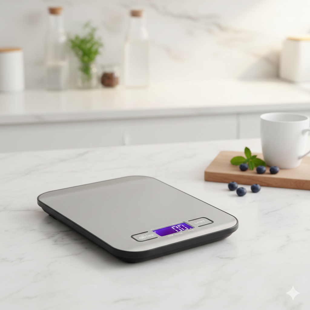 Digital Stainless Steel Kitchen Scale – Multifunction Food Weighing Scale for Home Kitchen