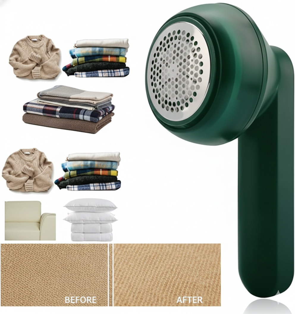 Rechargeable Lint Remover | Electric Fabric Shaver for Clothes, Sweaters &amp; Upholstery | Portable &amp; Powerful