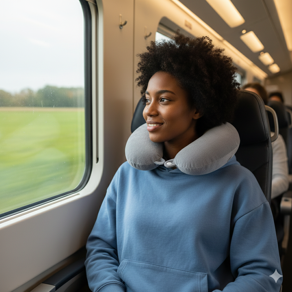 U-Shaped Travel Neck Pillow | Soft Support Cushion for Car, Plane &amp; Long Journeys