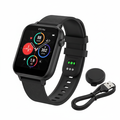 V19 Pro Smartwatch | AMOLED Display, Fitness &amp; Health Tracking | Bluetooth Calling &amp; Smart Notifications