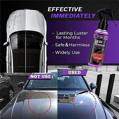 3-in-1 Car Nano Ceramic Coating – Hydrophobic Polish