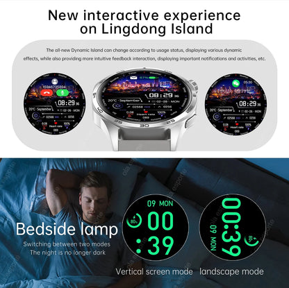 2025 New GT5 Pro GPS Track Smart Watch Men 360*360 AMOLED Screen NFC BT Call Waterproof Health Monitor Man Smartwatches IOS