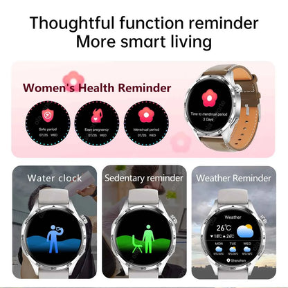 2025 New GT5 Pro GPS Track Smart Watch Men 360*360 AMOLED Screen NFC BT Call Waterproof Health Monitor Man Smartwatches IOS