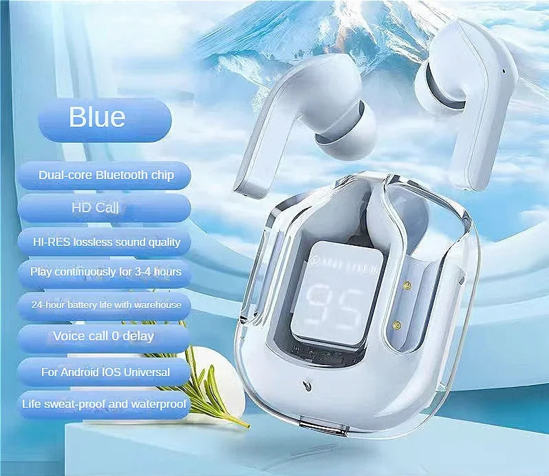 Bluetooth Touch Earbuds – Noise Reduction, Waterproof