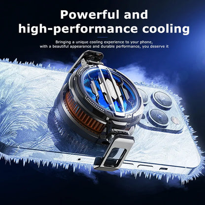 MEMO NEW Magnetic/ Back-clip 2 IN 1 Mobile Phone Semiconductor Cooling Fan Radiator CX07 for IPhone IOS Android PUBG Game Cooler