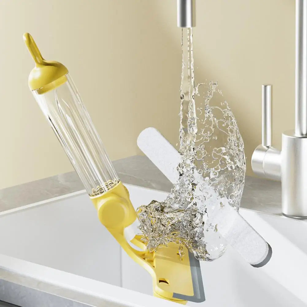 Glass Essential Professional 3-in-1 Glass Kit with Spray Bottle Scraper Ergonomic Handle Window Cleaner for Home Car for Windows