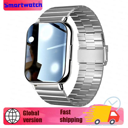 Ladies Men New 1.83" Smart Watch HD Full Screen Ultra Wireless Call Show Time Call Reminder Custom Photo Watches For Android Ios