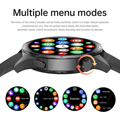 2025 New GT5 Pro GPS Track Smart Watch Men 360*360 AMOLED Screen NFC BT Call Waterproof Health Monitor Man Smartwatches IOS
