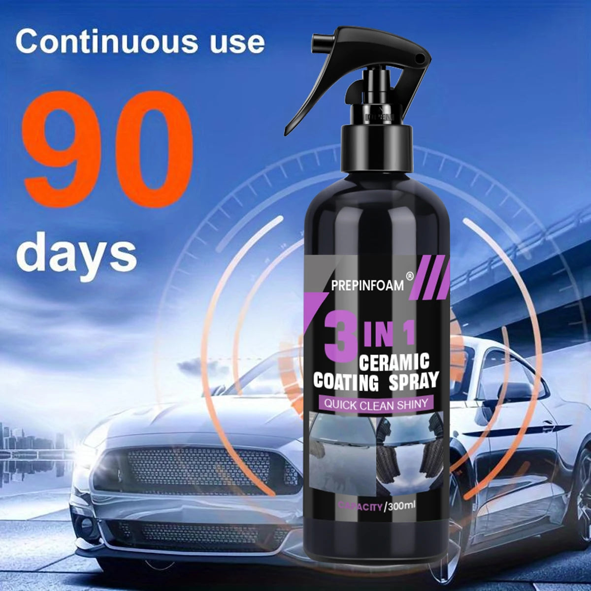 3-in-1 Car Nano Ceramic Coating – Hydrophobic Polish