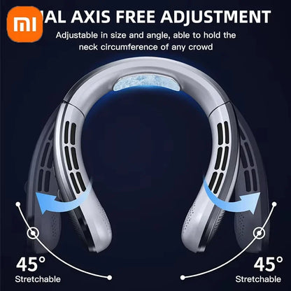 Xiaomi Portable Neck Fan MINI Electric Ventilador Silent Neckband Wearable Cooling FAN USB Rechargeable Neckband Air Cooler