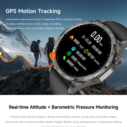 New Watch GT6 Smart Watch Men HD AMOLED Screen GPS Track Always Show Time Waterproof Heart Rate Bluetooth Call Sports Smartwatch
