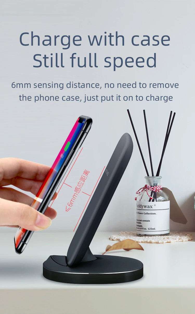 Best selling wireless charger stand fast wireless charger for smartphone