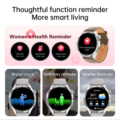 2025 New GT5 Pro GPS Track Smart Watch Men 360*360 AMOLED Screen NFC BT Call Waterproof Health Monitor Man Smartwatches IOS