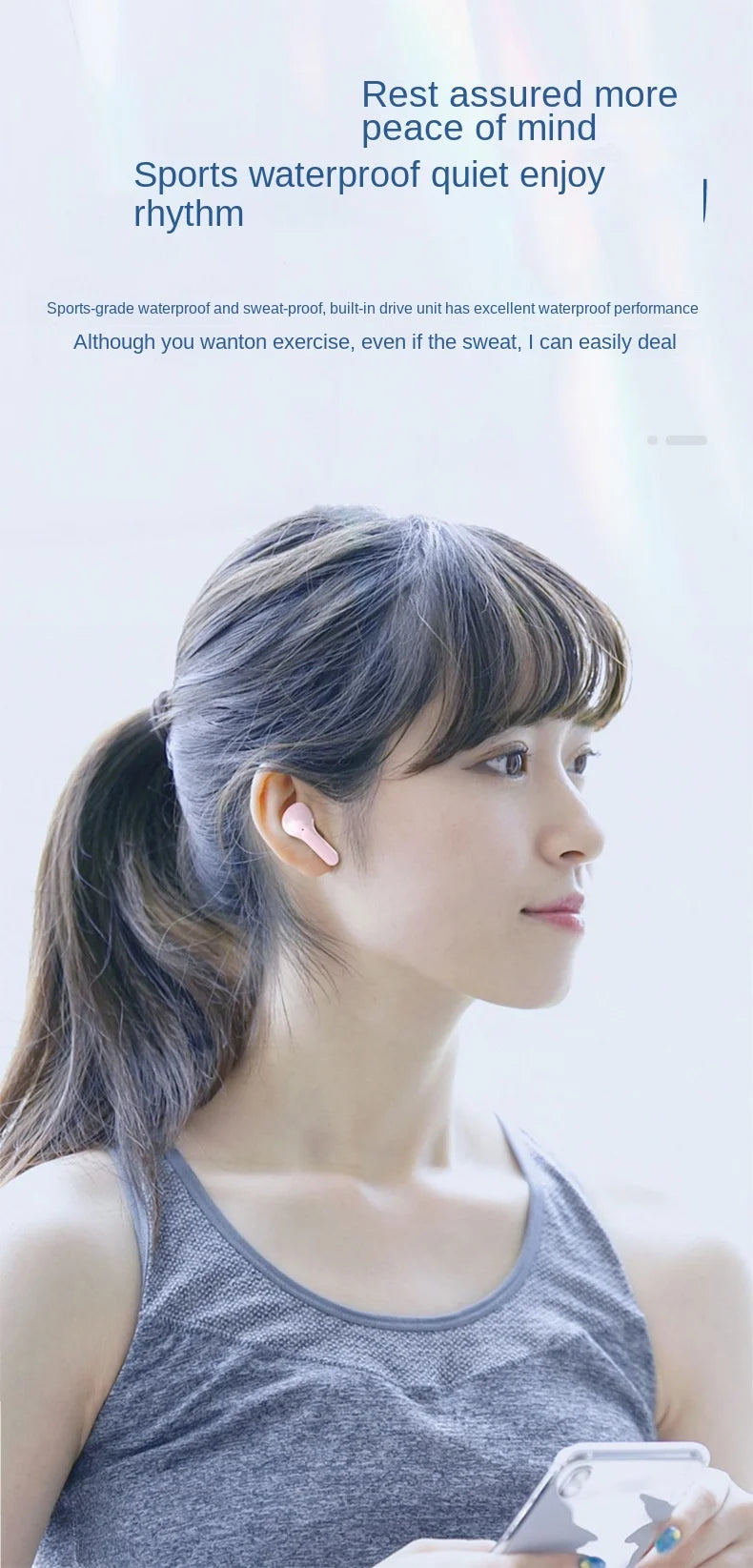 Bluetooth Touch Earbuds – Noise Reduction, Waterproof