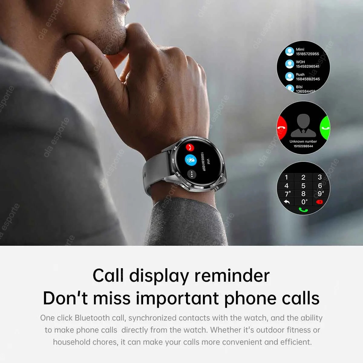 2025 New GT5 Pro GPS Track Smart Watch Men 360*360 AMOLED Screen NFC BT Call Waterproof Health Monitor Man Smartwatches IOS