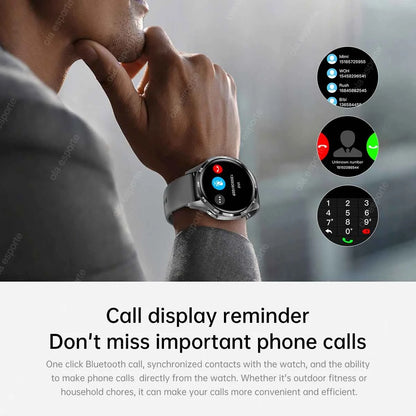 2025 New GT5 Pro GPS Track Smart Watch Men 360*360 AMOLED Screen NFC BT Call Waterproof Health Monitor Man Smartwatches IOS