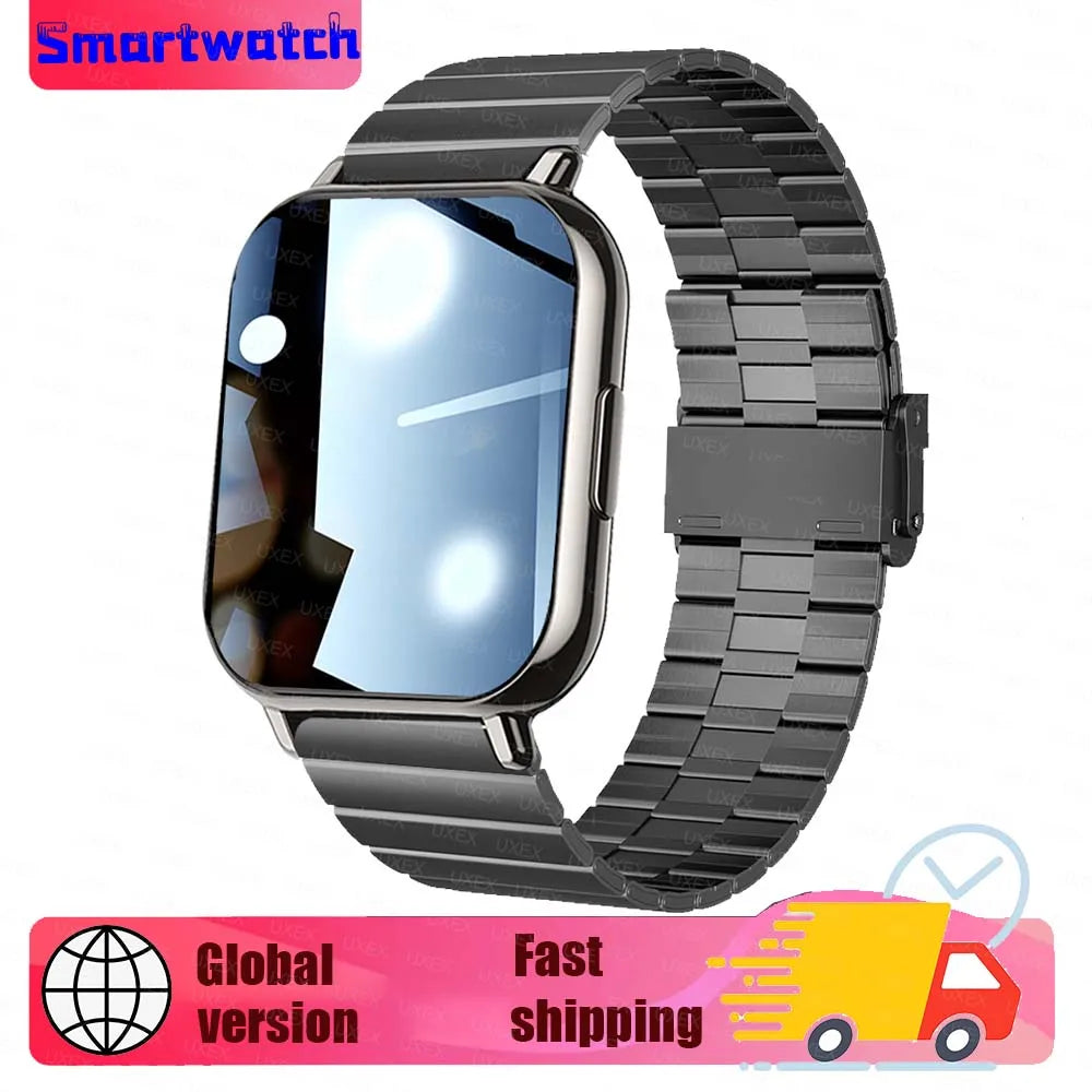 Ladies Men New 1.83" Smart Watch HD Full Screen Ultra Wireless Call Show Time Call Reminder Custom Photo Watches For Android Ios