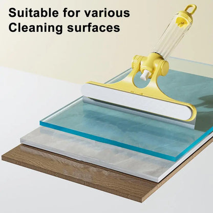 Glass Essential Professional 3-in-1 Glass Kit with Spray Bottle Scraper Ergonomic Handle Window Cleaner for Home Car for Windows