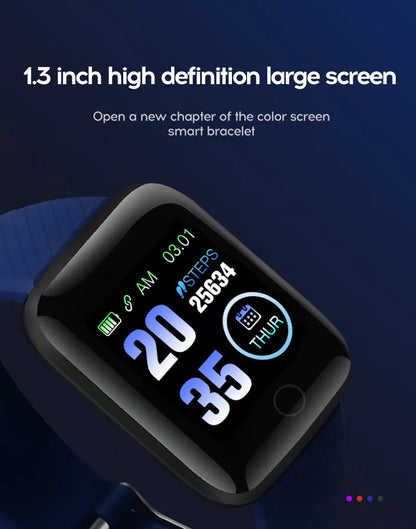 New 116plus Smartwatch Bracelet Waterproof With smart watch blood pressure Sleep Monitor Heart Rate Monitor And Fitness Features