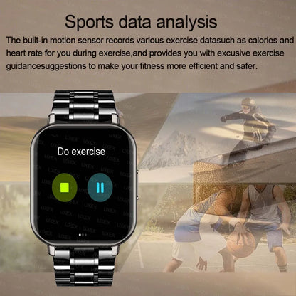 Ladies Men New 1.83" Smart Watch HD Full Screen Ultra Wireless Call Show Time Call Reminder Custom Photo Watches For Android Ios