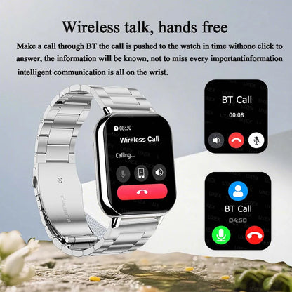 Ladies Men New 1.83" Smart Watch HD Full Screen Ultra Wireless Call Show Time Call Reminder Custom Photo Watches For Android Ios