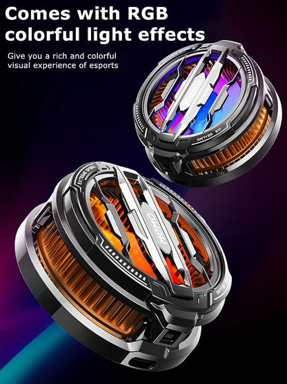 MEMO NEW Magnetic/ Back-clip 2 IN 1 Mobile Phone Semiconductor Cooling Fan Radiator CX07 for IPhone IOS Android PUBG Game Cooler