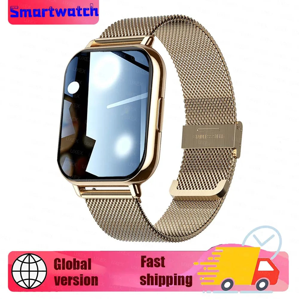 Ladies Men New 1.83" Smart Watch HD Full Screen Ultra Wireless Call Show Time Call Reminder Custom Photo Watches For Android Ios