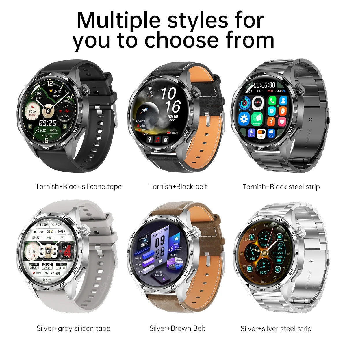 2025 New GT5 Pro GPS Track Smart Watch Men 360*360 AMOLED Screen NFC BT Call Waterproof Health Monitor Man Smartwatches IOS