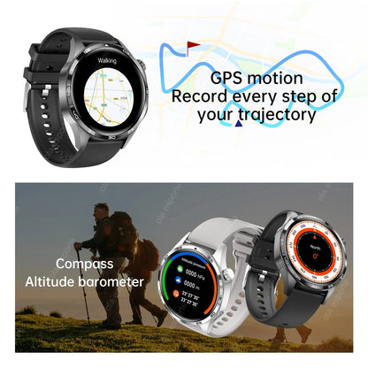 2025 New GT5 Pro GPS Track Smart Watch Men 360*360 AMOLED Screen NFC BT Call Waterproof Health Monitor Man Smartwatches IOS