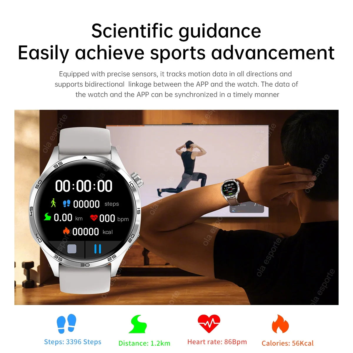 2025 New GT5 Pro GPS Track Smart Watch Men 360*360 AMOLED Screen NFC BT Call Waterproof Health Monitor Man Smartwatches IOS