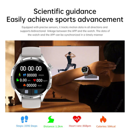 2025 New GT5 Pro GPS Track Smart Watch Men 360*360 AMOLED Screen NFC BT Call Waterproof Health Monitor Man Smartwatches IOS