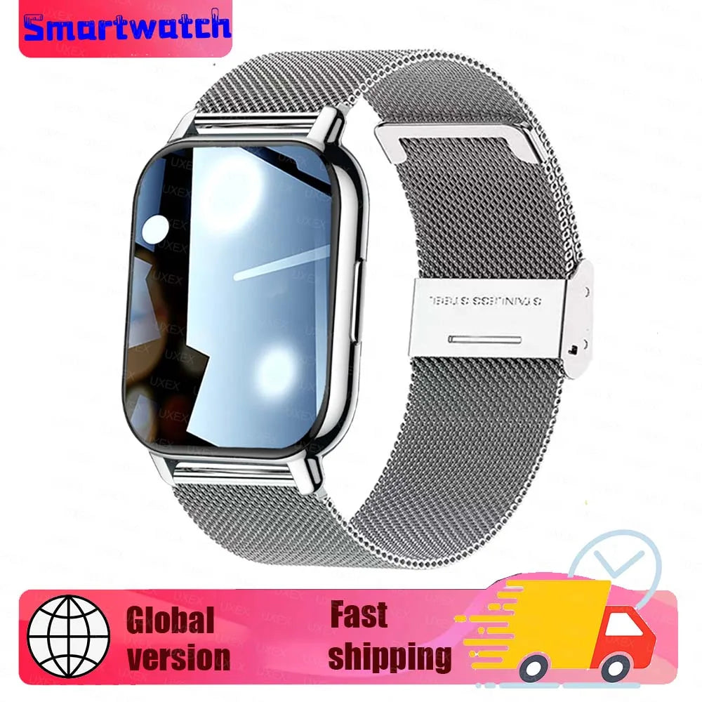 Ladies Men New 1.83" Smart Watch HD Full Screen Ultra Wireless Call Show Time Call Reminder Custom Photo Watches For Android Ios