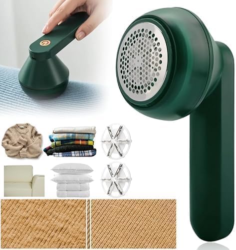 Rechargeable Lint Remover | Electric Fabric Shaver for Clothes, Sweaters &amp; Upholstery | Portable &amp; Powerful
