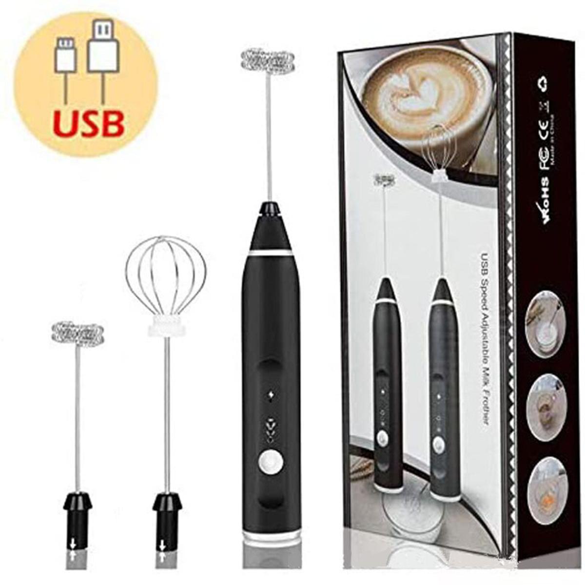Rechargeable Coffee Beater (Big Box) | 2-in-1 Coffee &amp; Egg Mixer | 3-Speed Electric Milk Frother &amp; Hand Whisk